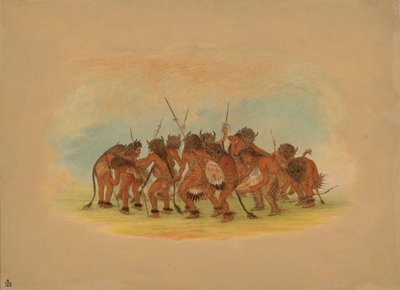 Danse du bison Mandan, 1861 - George Catlin